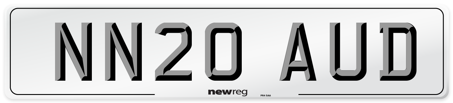 NN20 AUD Number Plate from New Reg